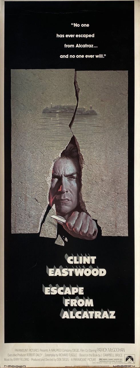 escape from alcatraz 1979 insert card